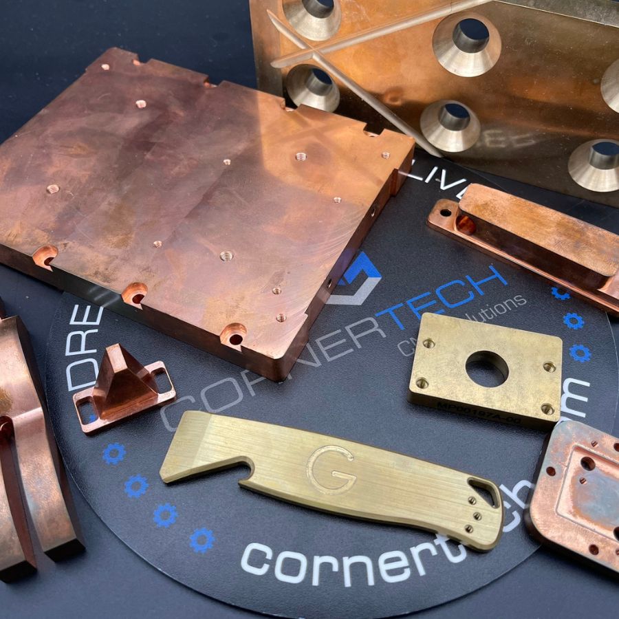 CornerTech materials - Copper and Brass.